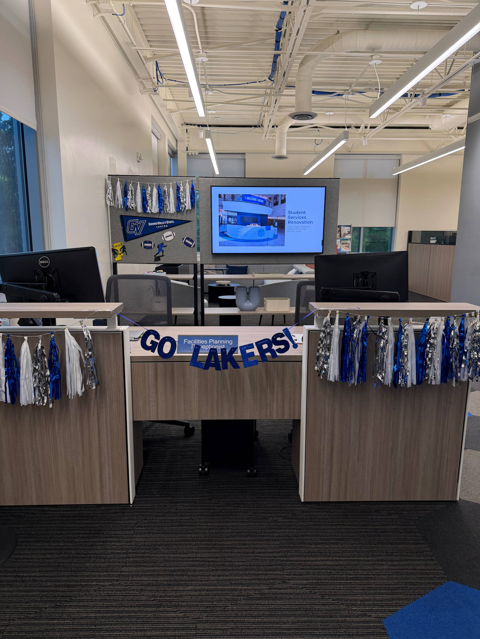 Photo of homecoming decorations